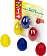 Crayola My First Washable Egg Crayons-3/Pkg Palm Grasp - £9.81 GBP