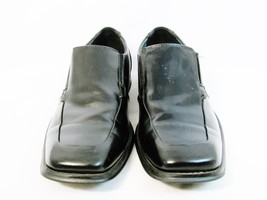 Apt Men&#39;s Cushioned Shoes Casual Black Leather Slip On Loafer 9 M - £15.02 GBP