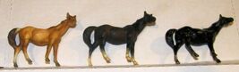 lot of 3 * BREYER STABLEMATES 1975 Breyer Molding Co. Black, Chestnut, B... - $15.95