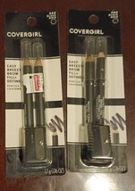 2 Pack Covergirl Easy Breezy  Brow Pencils #500 Black(Qq/8) - £11.09 GBP