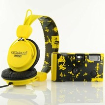 WeSC X Fatsarazzi Collab Premium Headphones + disposable Camera B1055042... - $39.99