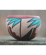 Signed Jemez Pueblo Native American Indian Pottery Bowl South Western Decor - €17,49 EUR