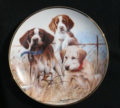 Franklin Mint Plate Limited Edition SPORTING TRIO Retriever Hunting Dogs - £11.82 GBP