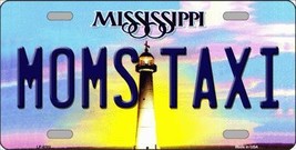 Moms Taxi Mississippi Novelty Metal License Plate - £17.54 GBP