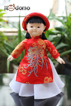 Vietnamese doll, Vietnamese Doll In Traditional Ao Dai Costume - £124.28 GBP