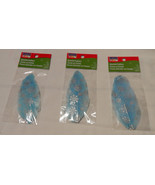 Art Minds Stenciled Feathers Embellishment 3pks Of 2ea Total 6 Lt Blue 17G - $5.91