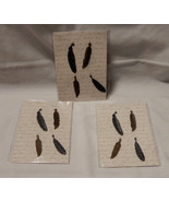 Metal Feathers Embellishments Timeless 3pks of 4ea Total of 12 1 3/4&quot; x ... - $6.89