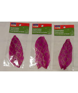 Art Minds Stenciled Feathers Embellishment 3pks Of 2ea Total 6 Purple &amp; ... - $5.91