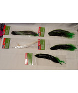 Art Minds Stenciled Feathers Embellishment 5pks 2ea Total 10 Green &amp; Whi... - $5.91