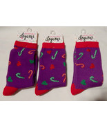 Christmas Everything Legwear Novelty Socks Girls Size 9 to 3 3pr Candy C... - £7.56 GBP