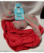 Christmas Headscarf Shawl Wrap Muffler Around 30&quot; long &amp; 23&quot; Wide From I... - $13.41 CAD