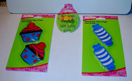 Creatology Emery Boards &amp; Ring by Michaels 3 pks5 Items Total Cupcakes Candy 31P - £6.36 GBP