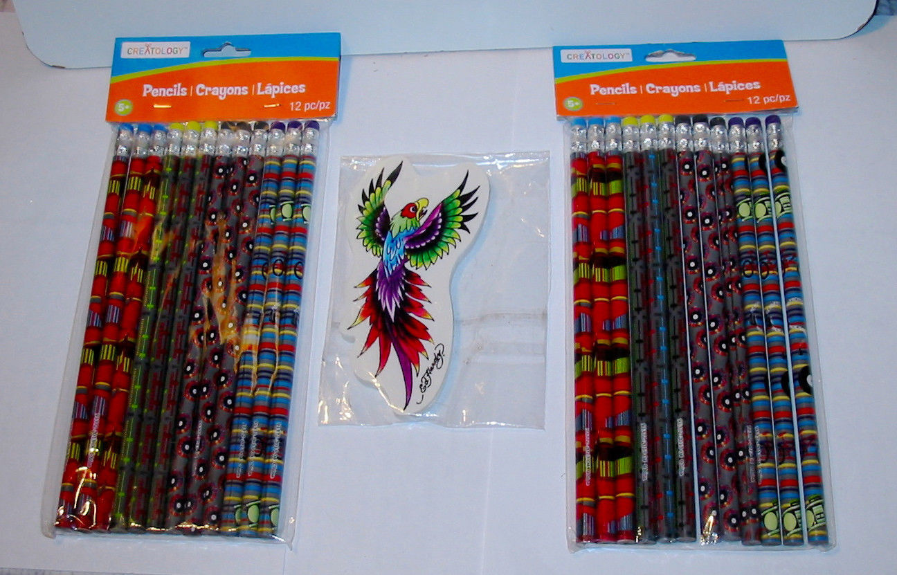 Creatology Pencils by Michaels 2pks Plus Bird Eraser 25 Items Total 5+Ki... - $5.91