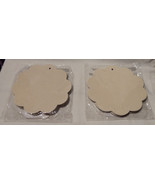 Michaels Stores Chipboard Journals 2ea 6 1/2&quot; Circles Matted Material Of... - $112.33 MXN