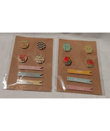 Michaels Stores Wood Embellishments 14pc 1&quot; Decorations Happy Charming J... - $148.41 MXN