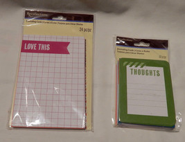 Recollections Michaels Stores Journaling Cards 50pc 3&quot; x 4&quot; &amp; 24pc 4&quot;x 6... - $5.91