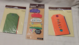 Recollections Michaels Stores Tags 4 Colors 3ea Total 24 Divider Tags 12... - £6.19 GBP