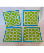 Serving Glass Trays Decorative Michaels 6&quot; x 6&quot; x 1/8&quot; Thick 4ea Green/B... - €5,14 EUR