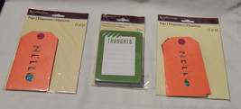 Recollections Michaels Stores Tags 4 Colors 3ea Total 24 Journaling Card... - £6.27 GBP