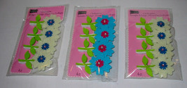 Studio 8 Clothespins 3pks 12 total Pins 2&quot; Long Felt Flowers 2 Colors 62L - £6.30 GBP
