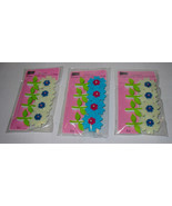 Studio 8 Clothespins 3pks 12 total Pins 2&quot; Long Felt Flowers 2 Colors 62L - $7.89