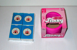 Slinky Pink USA &amp; A Deck of Mini Playing Cards 2 1/2&quot; x 1 3/4&quot; 4pks Mich... - £6.23 GBP