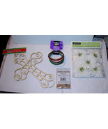 Michaels Creatology Twisty Bracelets Necklace Wood Cross Flowers Lot 4 I... - £6.20 GBP