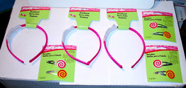 Creatology Headbands &amp; Barrettes 9 Total Items 6pks 4+Pink by Michaels 32Y - £6.36 GBP