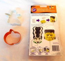 Halloween Wilton Monster Head Molds Marshmallow Cookie Cutters Pumpkin Ghost 37L - £4.63 GBP