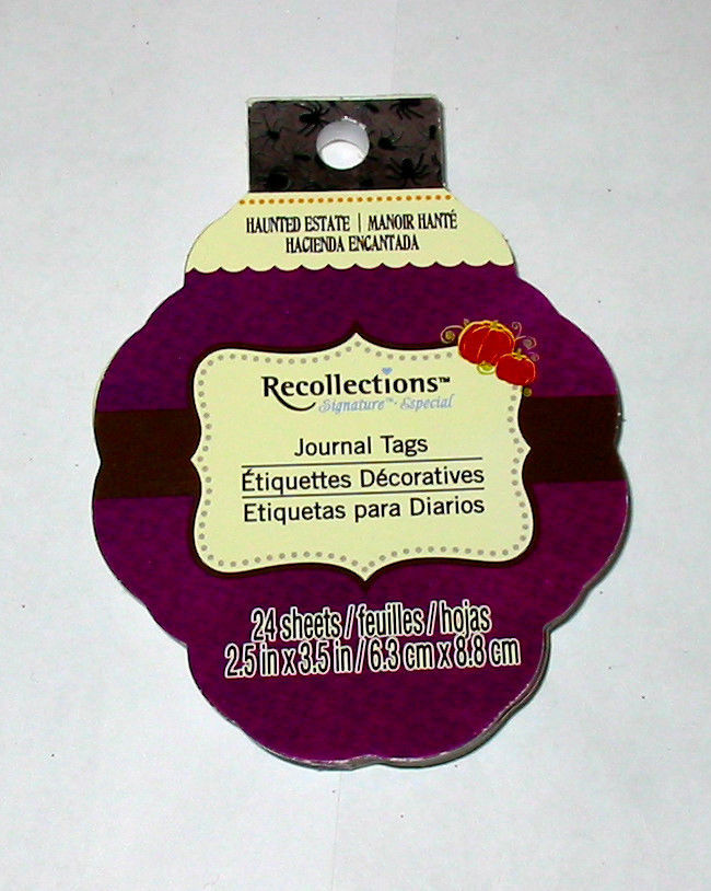 Halloween Haunted Estate Journal Tags 24ea 2 1/2&#39;&#39; x 3 1/2&quot; 42J - $3.94