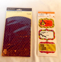 Halloween Recollections Paper Bags 12pc 4 1/2" x 7" & Labels 12ea 3" x 2" 44W - $5.91