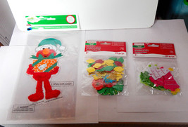 Creatology Foam Glitter Stickers 3+Christmas Sesame Street Elmo Window Cling 31W - £6.25 GBP