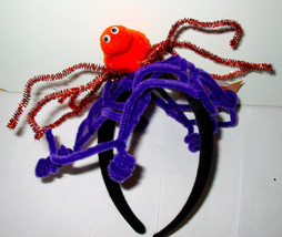 Halloween Adult Headband Hat by Celebrate it Spider Web Orange Hat 35Q - £4.72 GBP