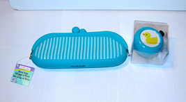 Creatology Silicone Clutch Bag &amp; Metal Bike Bell by Michaels Aqua Color ... - $5.89