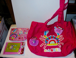 Zodiac Stuff Cancer Creatology Canvas Bag Ring Cosmetic Bag Luggage Tag 66O - £7.50 GBP