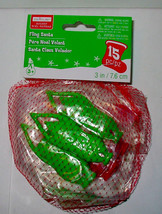 Christmas Michaels Creatology Fling Santa 3+ Red Green White 15pc 3&quot; x 1&quot; 28S - £3.87 GBP