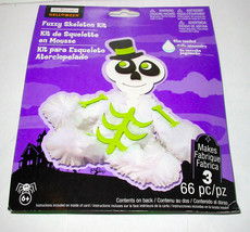 Halloween Fuzzy Skeleton  Kit 66pc By Creatology 6+ 42A - £4.64 GBP