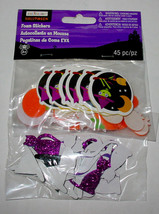 Halloween Foam Stickers Creatology 45pc Witch Pumpkins Cats Hats 41C - £3.15 GBP