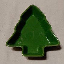 Christmas Celebrate It Tree Dish Green 5 1/2&quot; Tall by 4 1/2&quot; Wide by 1&quot; Deep 23Q - £3.14 GBP