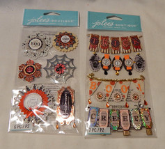 Halloween Jolee&#39;s Boutique Embellishments Ornements Adornos Word Banners 48P - £4.60 GBP