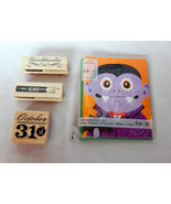 Halloween Studio 18 Notecards &amp; Envelopes 6pc Craft smart Rubber Stamps ... - $8.08 CAD