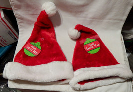 Christmas Santa Hats 2 Total One is Adult Size one Child Size 29O - £0.00 GBP