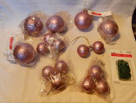  Celebrate It Ornaments Christmas Glitter Design Mix Lot 16ea Big Sm Wit... - $12.86