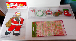 Christmas Plaster Dog Ornaments The Simpsons Window Cling 20pc Embellish Kit 29J - £6.29 GBP