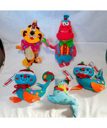 Celebrate It Christmas Themed Ornaments 5 Total 5&quot; x 5&quot; Stuffed Animals ... - $370.57 MXN