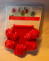 Celebrate It Christmas Cake Pop Mold Bakeware 2&quot; x 1 1/2&quot; Fill Press &amp; Pop 21T - £6.27 GBP