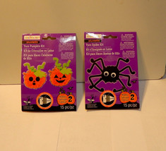 Halloween Yarn Kits 15pc in ea Kit Makes 2 By Creatology 6+Spider &amp; Pump... - $5.91