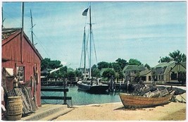Postcard The Australia At Berth Mystic Seaport Coastal Village Connecticut - $3.95