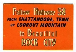 Follow Highway 58 to Rock City Gardens Brochure with Postcard Images  - £21.68 GBP