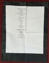 BRIAN McKNIGHT - ORIGINAL FOR REAL CONCERT STAGE USED SETLIST - £19.75 GBP